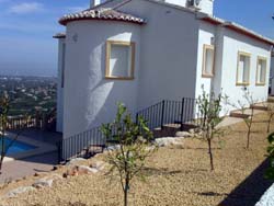 Side view of villa, denia, spain